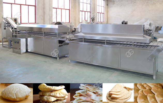 Automatic Arabic Pita Bread Machine Production Line Industrial